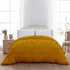 1 PC Pinch Pleated Comforter - Gold Full (90'' x 90'') Quilted - 100% Cotton 500 GSM Fill Power Beautiful Pinch Pleat Design Warm Down Alternative Comforter Only view 1