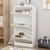 AIEGLE Shoe Cabinet with 3 Flip Drawers for Entryway, Freestanding Shoe Rack Shoe Organiazer with Adjustable Shelf, Shoe Storage Cabinet, White (23.6" W x 9.4" D x 45.5" H) view 1