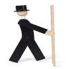 Kay Bojesen Figurines Chimney Sweeper Wooden Figurine, Black, 20.5" H, Gift Box Included view 4