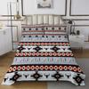 Aztec Bedspread King,Southwestern Coverlet Set Exotic Bull Skull Quilted for Kids Child,Dream Catchers Quilt Set Ethnic Tribal Feather Design Western Animals Boho Decor Red Black view 2
