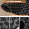 Weidear Hallway Runner Rug with Rubber Backing, Laundry Room Rug Non Slip, Washable Outdoor Indoor Rug Carpet Runner, Customized Area Rugs Mat for Entryway, Balcony, Deck-4FT x 47FT, Gray Checkered view 4