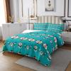 Aztec Bedspread King,Southwestern Coverlet Set Exotic Bull Skull Quilted for Kids Child,Dream Catchers Quilt Set Ethnic Tribal Feather Design Western Animals Room Decor,Green view 3
