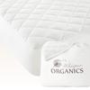 100% Cotton Organic Mattress Pad - Luxury Quilted Mattress Topper Protector Plush & Breathable Machine Washable Design - Fairtrade & GOTS Certified Premium 400GSM Thick with Deep Pocket (Twin) view 1