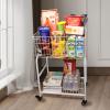 31 height Rolling Laundry Cart with Commerical Wheels- Large Capacity Foldable Hamper Basket, W hite Color | Bedroom, | Back to School, Organizer Storage for Home, Dorm apartment ( WHITE) view 2
