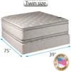 DS Solutions USA Princess Gentle Plush Two-Sided Twin Size Eurotop Mattress Set with Bed Frame Included - Spine Support, Sleep System with Enhanced Cushion Support, Longlasting view 2
