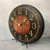 Black & Wood Wall Clock | Ultra Quiet Quartz Mechanism | Hand Made in USA Beautiful Crisp Lasting Color | Comes in 8 Sizes view 2