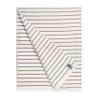 Black & White Brands Brazilian Beach/Pool/Bath Towel - Ultimate Absorbent Luxury XL 36x70 100% Cotton Wave (2 Towels, Tan/Beige Poly Stripe) view 4