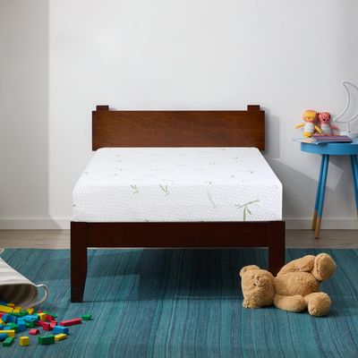 BestMassage | 10 Inch Twin Mattress | Gel Memory Foam | Medium Firm Feel | White | Bed in a Box, CertiPUR-US Certified | Pressure Relief, Cooling Ventilated Foam | Breathable Knit Cover