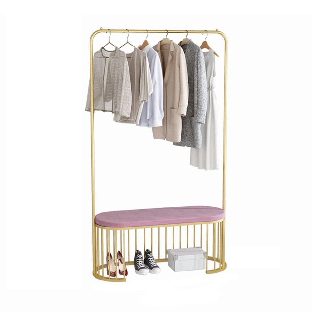 LHHL Coat Rack Shoe Bench 3 in 1 Design Hall Tree Furniture for Entryway Storage Cabinet Organizer Freestanding Coat Stand with Clothes Rail Stylish Appearance