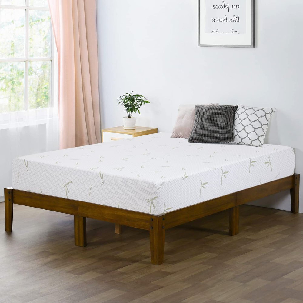 BestMassage | 10 Inch Queen Mattress | Gel Memory Foam | Medium Firm Feel | White | Bed in a Box, CertiPUR-US Certified | Pressure Relief, Cooling Ventilated Foam | Breathable Knit Cover