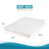 BestMassage | 10 Inch Queen Mattress | Gel Memory Foam | Medium Firm Feel | White | Bed in a Box, CertiPUR-US Certified | Pressure Relief, Cooling Ventilated Foam | Breathable Knit Cover view 2