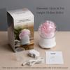 Habiba Humidifier Eternal Flower Essential Oil DiffuserUltrasonic Silent 100ml Humidifier Timed DesignTransparent Glass7-Color Night Light Quiet view 2