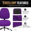 Super Stretchable Separate Office Chair Seat Covers - Universal Spandex Computer Chair Slipcover - 180GSM Washable Rotating Backrest Coverings & Cushion Protectors for Dogs, Cats, Pets view 4