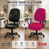 DIVA EN CAMINO DEC Stretchable Desk Office Chair Seat Covers - Universal Stretch Computer Chair Slipcover - Washable Rotating Backrest Coverings & Cushion Protectors for Dogs, Cats, Pets, Hot Pink view 2
