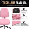 Super Stretchable Separate Office Chair Seat Covers - Universal Spandex Computer Chair Slipcover - 180GSM Washable Rotating Backrest Coverings & Cushion Protectors for Dogs, Cats, Pets view 4