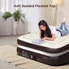 Ciays Air Mattress with Built-in Pump, 16" Elevated Blow Up Mattress with Carrying Bag for Home and Camping, Inflatable Air Bed,Twin, Brown view 2