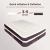 Ciays Air Mattress with Built-in Pump, 16" Elevated Blow Up Mattress with Carrying Bag for Home and Camping, Inflatable Air Bed,Twin, Brown view 4