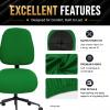 Super Stretchable Separate Office Chair Seat Covers - Universal Spandex Computer Chair Slipcover - 180GSM Washable Rotating Backrest Coverings & Cushion Protectors for Dogs, Cats, Pets view 4