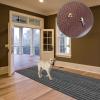 Custom Size Runner Rug 2 ft x 50 ft, 2-82ft Carpet Runners Hallway Entryway Kitchen Garage Laundry Room Area Rugs with Non-Slip Rubber Backing, Gray with Black Stripe view 3