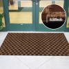 Custom Size Runner Rug 4 ft x 4 ft, 2-82ft Carpet Runners Hallway Entryway Kitchen Garage Laundry Room Area Rugs with Non-Slip Rubber Backing, Checkered Brown view 4