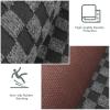 Custom Size Runner Rug 4 ft x 4 ft, 2-82ft Carpet Runners Hallway Entryway Kitchen Garage Laundry Room Area Rugs with Non-Slip Rubber Backing, Checkered Black view 2
