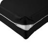 Kings Loft 100% Egyptian Cotton Mattress Cover, 1000 Thread Counts 4 Inch Deep Pocket Twin XL Size, Stripe Black Zipper Around The Mattress view 1