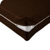 Kings Loft 100% Egyptian Cotton Mattress Cover, 1000 Thread Counts 4 Inch Deep Pocket Twin XL Size, Stripe Chocolate Zipper Around The Mattress view 1