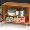 iPEGTOP Freezer Cabinet Storage Shelf Set of 4, 8 Pieces Expandable Metal Rustproof Spice Rack, Adjustable Kitchen Organizer Counter Fridge Pantry Shelf Space Saver (White) view 4