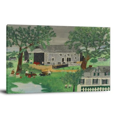 33 Masterpieces by Grandma Moses Pennsylvania Barn Poster Decorative Painting Canvas Wall Art Living Room Posters Bedroom Painting 20x30inch(50x75cm)