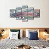 Busch Stadium Baseball Home Decor St. Louis, Missouri Cityscape Wall Art Posters and Prints 5 Pieces Baseball Stadium Pictures Posters and Prints Stretched and Framed Ready to Hang (60"Wx32"H) view 3