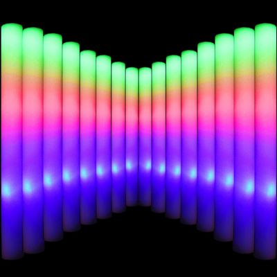 LifBetter Light Up Glow Sticks Bulk, LED Foam Sticks in The Dark with 3 Modes Flashing Led Foam Multicolor Batons Light up Party Favors for Birthdays, Weddings, Concerts, Festivals (156pcs)