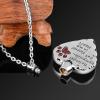 SHEIL Memorial Necklace no Longer by My Side Forever in My Heart Cremation Pendant Jewelry - Memorial Ash Keepsake view 2