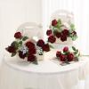 Hawesome 12PCS Artificial Flowers Fake Roses, Realistic Velvet Long Stem Red Roses Bouquet for Wedding Centerpiece Home Decor Party & Valentines (Wine) view 2