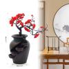 15.7" Vase Craft Indoor Tabletop Fountain, Desktop Flowing Water Waterfall for Company Home Room Decorate Stock view 2