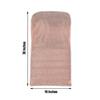 1 Pcs Rose Gold Spandex Folding Chair Cover with Glittered Metallic Back Decorations view 2