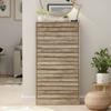 AIEGLE Shoe Storage Cabinet with 3 Flip Drawers for Entryway, Freestanding Shoe Rack Shoe Organiazer with Louver Drawers, Wood Color (22.4" W x 9.4" D x 42.3" H) view 1