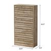 AIEGLE Shoe Storage Cabinet with 3 Flip Drawers for Entryway, Freestanding Shoe Rack Shoe Organiazer with Louver Drawers, Wood Color (22.4" W x 9.4" D x 42.3" H) view 2