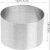 12Pcs Round Cake Rings Mold, Mini Cake & Pastry Ring, Stainless Steel Dessert Food Rings for Cooking Pastry Rings Cake Mousse Mold view 2