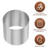 12Pcs Round Cake Rings Mold, Mini Cake & Pastry Ring, Stainless Steel Dessert Food Rings for Cooking Pastry Rings Cake Mousse Mold view 3
