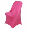 1 Pcs Fuchsia Folding Stretch Spandex Chair Cover Event Banquet Reception Decorations view 2