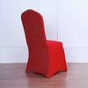 1 Pcs Red Metallic Spandex Stretchable Chair Cover Wedding Banquet view 1
