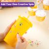 Potchen 36 Pcs Glitter Reusable Tumbler with Straws and Lids, Plastic Cup with Lids and Straws Bulk, Water Bottle Iced Coffee Cold Drink Travel Mug, Colorful Cups for Party Birthdays view 4