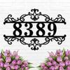 Custom Metal Address Plaque - Personalized Modern House Number Sign, Outdoor, Wall Mounted, Personalized Gift, Housewarming Gift view 1