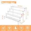 2Pcs Acrylic Risers Display Stand for Action Figures, 5 Tier Clear Display Collectibles Dessert Holder, Durable Showcase Display Shelf for Toys Jewels Figurines Cosmetics Decoration and Organizer view 2