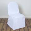 10 Pcs White Polyester Banquet Chair Covers Wedding Party Catering Decorations view 4