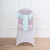 10 Pcs Light Blue Satin Chair Sashes Ties Bows Wedding Party Reception Decorations view 4