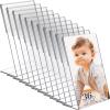 Tuanse 36 Pcs Acrylic Picture Frame Stand 5 x 7 Inches Photo Booth Frames Clear Sign Holder Vertical Stand Slanted Back Acrylic for Display Menu Flyer Collage Office Restaurant view 1