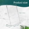 Tuanse 36 Pcs Acrylic Picture Frame Stand 5 x 7 Inches Photo Booth Frames Clear Sign Holder Vertical Stand Slanted Back Acrylic for Display Menu Flyer Collage Office Restaurant view 2