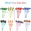 24Pcs Race Car Reusable Straws Party Decorations Birthday Party Supplies Drink Markers with 2Pcs Cleaning Brushes view 4
