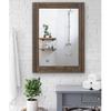 AAZZKANG Rustic Wood Mirror Rectangle Decorative Wall Hanging Mirrors with Frame Large 26"x18" for Bedroom Living Room Bathroom Home Entryway view 4